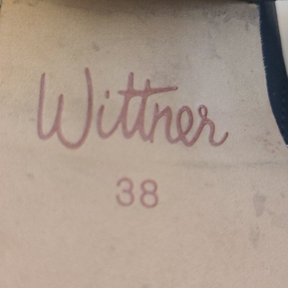 Wittner Black Leather Ankle boots with Side Slits Women's Size US 7.5 EU 38 - Picture 12 of 15